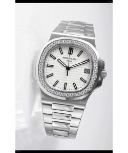 Patek Philippe Nautilus 5711 Swiss Replica Watch - 1:1 Mirror Quality with Diamonds Bezel