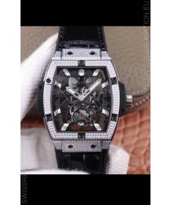 Hublot Masterpiece MP Edition Genuine Tourbillon Swiss Replica Watch in Steel Casing