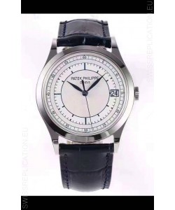 Patek Philippe Calatrava 5296 Sector Dial 1:1 Mirror Swiss Replica Watch Steel Casing
