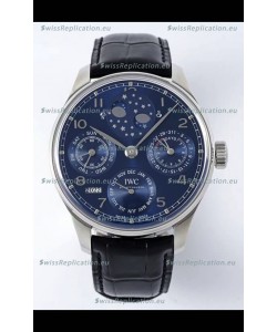 IWC Portuguese Perpetual Calendar Stainless Steel Swiss Replica Watch REF. IW503401