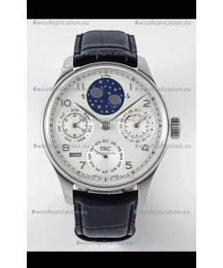 IWC Portuguese Perpetual Calendar Stainless Steel Swiss Replica Watch REF. IW503406