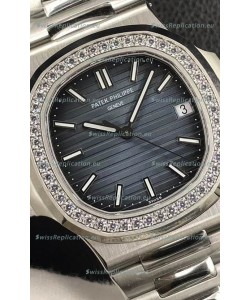 Patek Philippe Nautilus 5713/1G 904L Steel 2023 Updated Mirror Replica Watch - Blue Dial