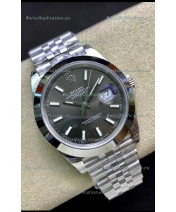 Rolex Datejust 126300 41MM Cal.3135 Swiss 1:1 Mirror Replica Watch in 904L Grey Dial