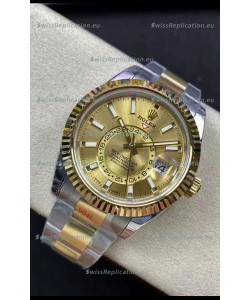 Rolex Sky-Dweller Oystersteel and Yellow Gold Oyster 42MM 1:1 Mirror Replica Watch 