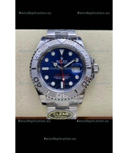 Rolex Yachtmaster 40mm Blue Dial - 1:1 Swiss Replica Watch in 904L Steel Casing