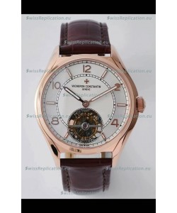 Vacheron Constantin Fiftysix Tourbillon Rose Gold Steel 1:1 Mriror Replica White Dial