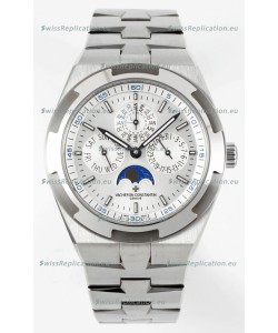 Vacheron Constantin Overseas Perpetual Calendar Ultra-Thin Steel Dial with Steel Strap