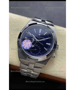 Vacheron Constantin Overseas Dual Time Stainless Steel 1:1 Mirror Swiss Replica Blue Dial