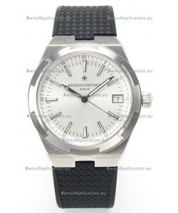 Vacheron Constantin Super Clone Overseas Edition Steel Casing and Dial in Rubber Strap