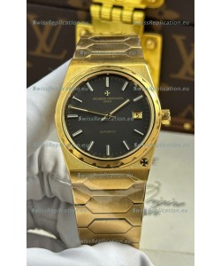 Vacheron Constantin Historiques 222 Super Clone 37MM Yellow Gold Watch in Grey Dial 