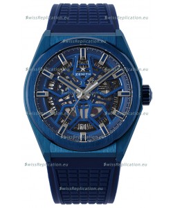 Zenith Defy Classic Skeleton 41MM Blue Ceramic Men's Swiss Replica Watch