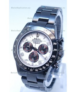 Rolex Cosmograph Project X Editions Black Out Daytona Swiss Replica Watch in Silver Dial
