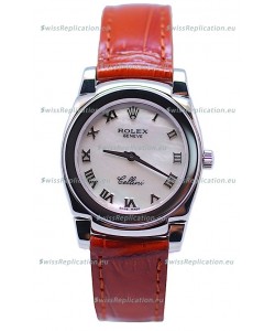 Rolex Cellini Cestello Ladies Swiss Replica Watch in Pearl Dial