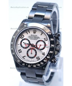 Rolex Cosmograph Project X Editions Black Out Daytona Swiss Replica Watch in White Dial