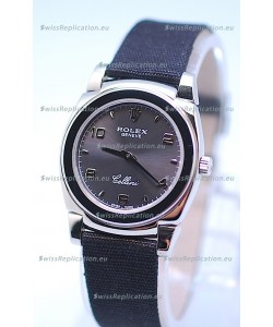 Rolex Cellini Cestello Ladies Swiss Watch in Grey Silver Face