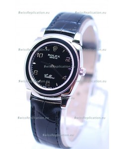 Rolex Cellini Cestello Ladies Swiss Watch All Black