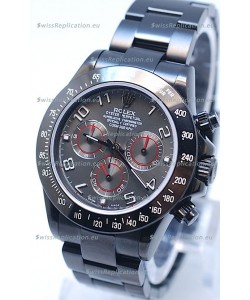 Rolex Cosmograph Project X Editions Black Out Daytona Swiss Replica Watch in Grey Dial