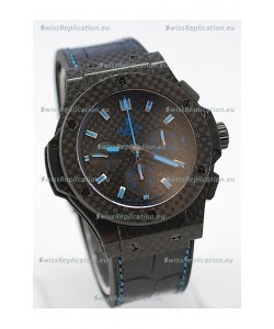 Hublot Big Bang All Carbon Swiss Replica Watch in Blue