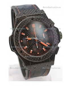Hublot Big Bang All Carbon Swiss Replica Watch in Orange