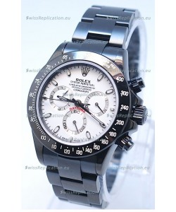 Rolex Daytona Cosmograph Project X Design Black Out Edition Series II Swiss Replica Watch in White Dial