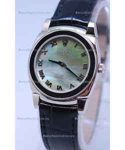 Rolex Cellini Cestello Ladies Swiss Watch in Green Pearl Face